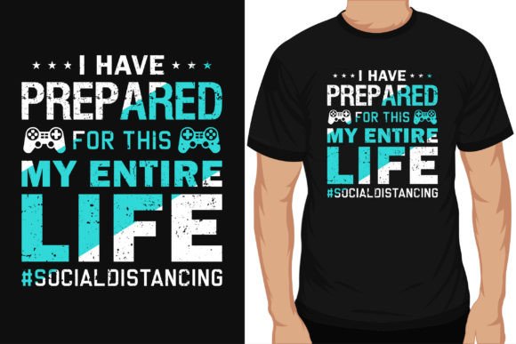 Gaming Typography T-Shirt Graphics & Designs