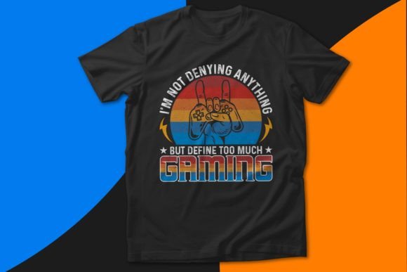 Man Holding Video Game Controller Graphics & T-Shirt Designs