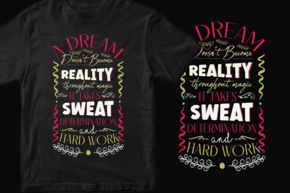 Motivations Typography T-shirt Design Graphics