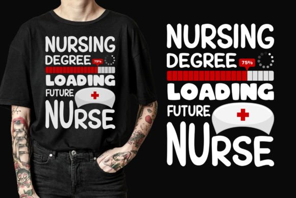 Trendy Nurse Vector: Graphics for T-Shirt Designs