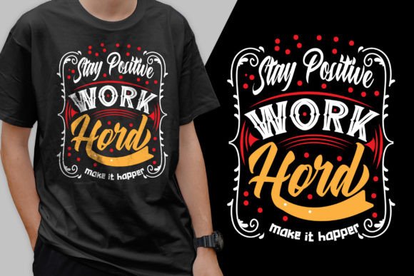 Trendy Typography T-Shirt Graphics & Designs
